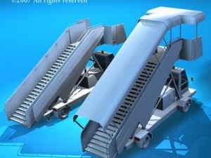 airport stairs vehicle Modello 3D