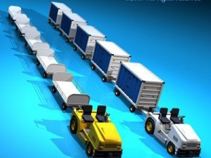 airport baggage trailer 3D Model