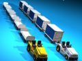 airport baggage trailer Modello 3D