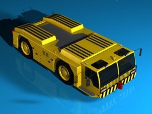 airport tow tractor 3D 模型