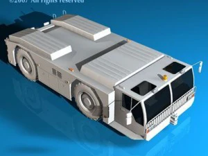 airport tow tractor 3D Model