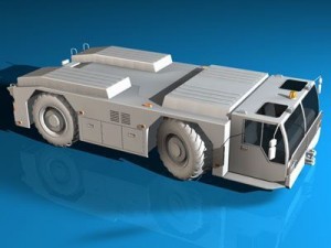 airport tow tractor 3D Модель