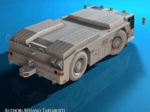 airport tow tractor 3D Модель