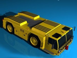 airport tow tractor 3D Модель