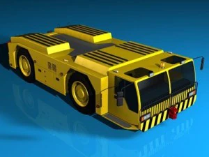 airport tow tractor 3D Model