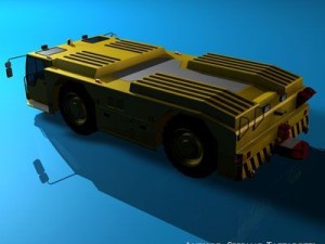 airport tow tractor 3D Модель