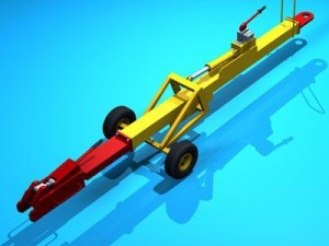 airport tow bar Model 3D