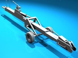 airport tow bar Model 3D