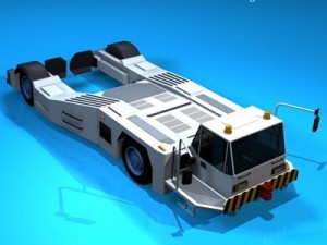 airport tow tractor2 Modello 3D