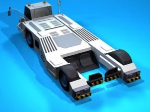 airport tow tractor2 3D Model