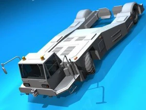 airport tow tractor2 3D Model