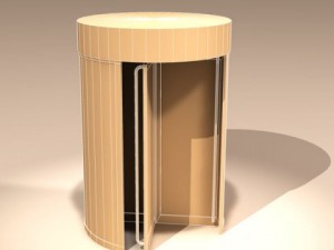 revolving door Model 3D
