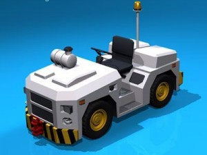 airport tow tractor3 3D Model