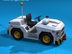 airport tow tractor3 3D Model