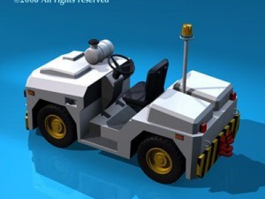 airport tow tractor3 3D Model