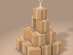 xmas gift box tree 3D Modell