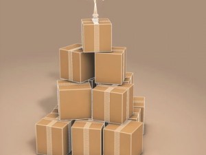 xmas gift box tree 3D Modell