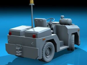 airport tow tractor collection 3D Model