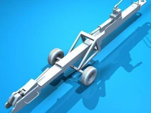airport tow tractor collection 3D Model