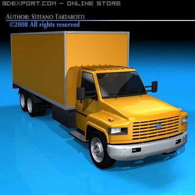ln medium truck1 3D Model .c4d .max .obj .3ds .fbx .stl .blend 