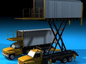 airport loading vehicle 3D Model
