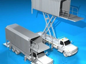 airport loading vehicle 3D Model