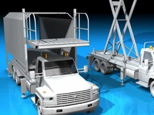 airport loading vehicle 3D Model