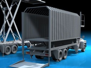 airport loading vehicle 3D 模型