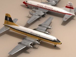 bristol britannia Modello 3D