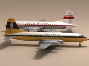 bristol britannia 3D Модель