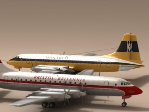 bristol britannia 3D Модель