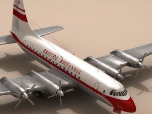 bristol britannia 3D Модель