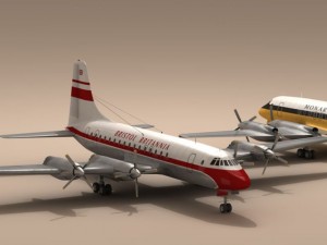bristol britannia 3D Модель
