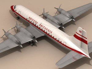 bristol britannia 3D Модель