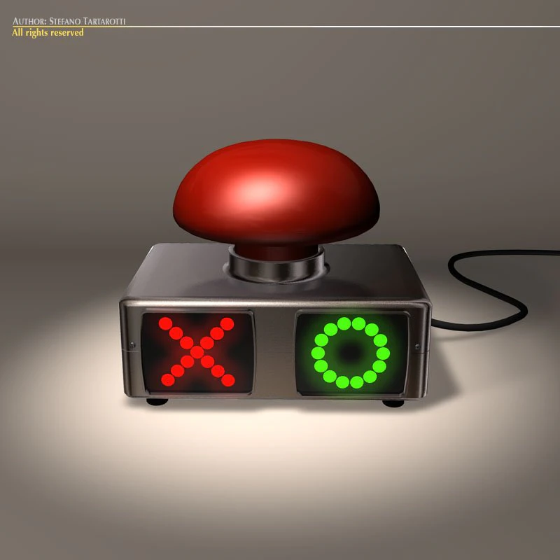 quiz buzzer 3D Model .c4d .max .obj .3ds .fbx .stl .blend 