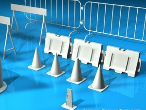 road barriers 3D Model