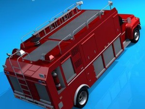 firetruck us medium 3D 模型