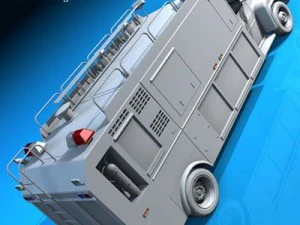 firetruck us medium 3D Model