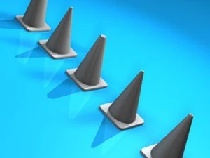 road cones collection 3D Model