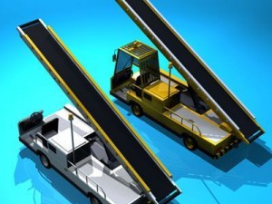 airport baggage loader vehicle 3D Model