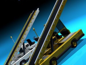 airport baggage loader vehicle 3D Model