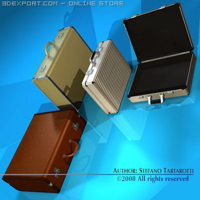 suitcase collection 3D Model .c4d .max .obj .3ds .fbx .stl .blend 