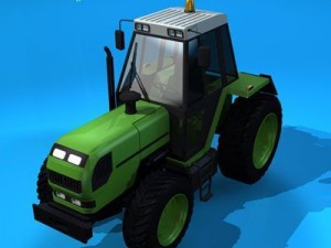 farm tractor Modello 3D
