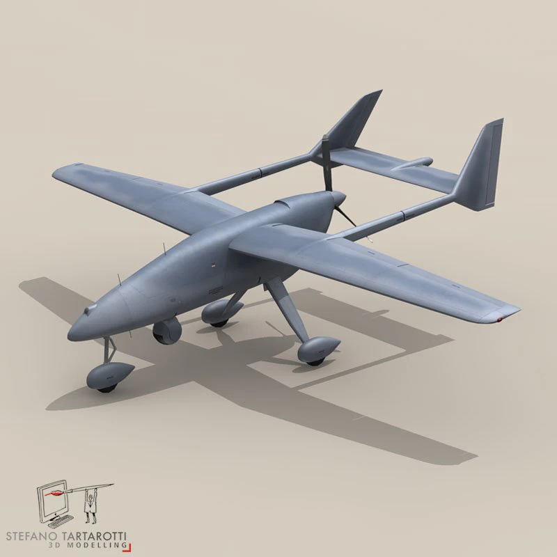 falco uav 3D Model .c4d .max .obj .3ds .fbx .stl .blend 