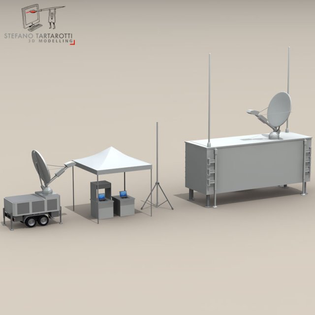 uav ground control stations 3D Модель .c4d .max .obj .3ds .fbx .stl .blend 
