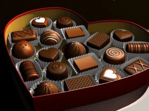 caja de chocolate de san valent&iacute;n Modelo 3D