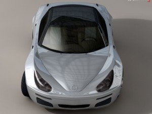 electric concept sports car Modelo 3D
