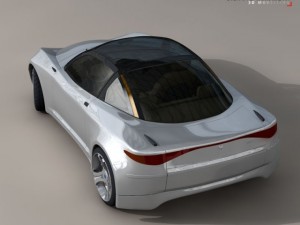 electric concept sports car Modelo 3D