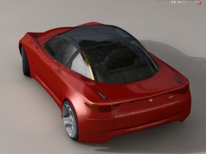 electric concept sports car Modelo 3D