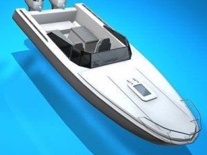 motor boat Model 3D